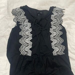 black and white tank